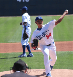 Urias in 2014 spring training. Photo: Dustin Nosler via Wikipedia.